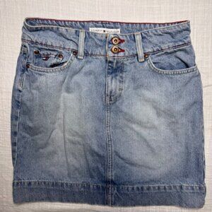 Vintage Tommy Hilfiger denim Skirt Short Jeans Skirt Size 4 Nice Condition